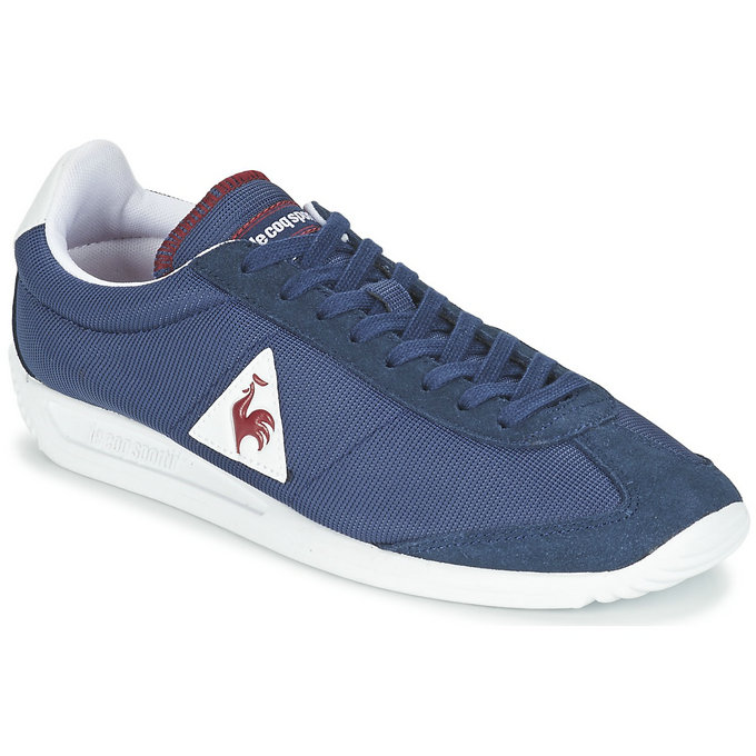 Le Coq Sportif Quartz Nylon Bleu / Bordeaux Chaussures Baskets Basses Homme